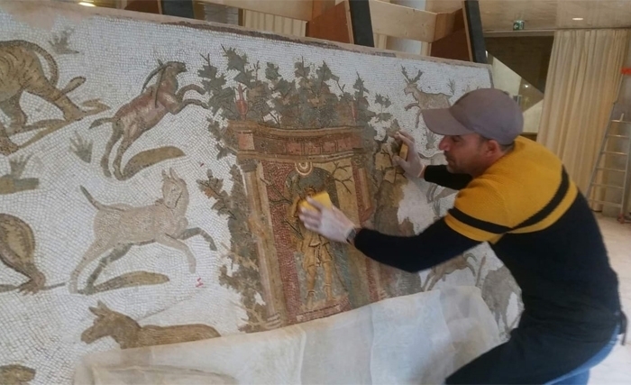Restauration de la mosaïque Diane Chasseresse et sa réinstallation au siège de l’Unesco : des précisions utiles à savoir