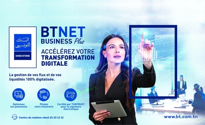 La Banque de Tunisie lance «BTNET BUSINESS PLUS», sa nouvelle solution 100% digitale dédiée aux entreprises