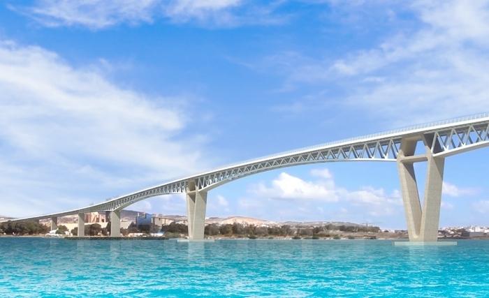 Le nouveau pont de Bizerte: Le projet s’étend sur une longueur de 9.5 km