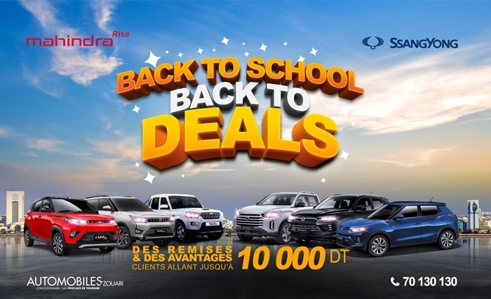 À l'occasion de la rentrée scolaire Zouari Automobile, lance une offre promotionnelle spéciale "Back to School, Back to Deals"