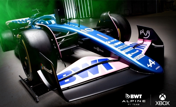 Xbox partenaire officiel console de l'équipe BWT Alpine F1 Team