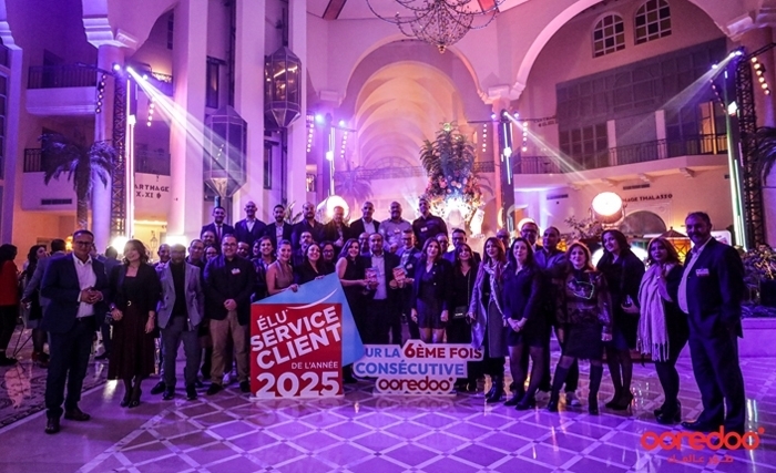 Ooredoo Tunisie sacrée pour la sixième année consécutive au prix "Service Client de l’année 2025" et remporte trois prestigieuses distinctions dans le domaine des télécommunications