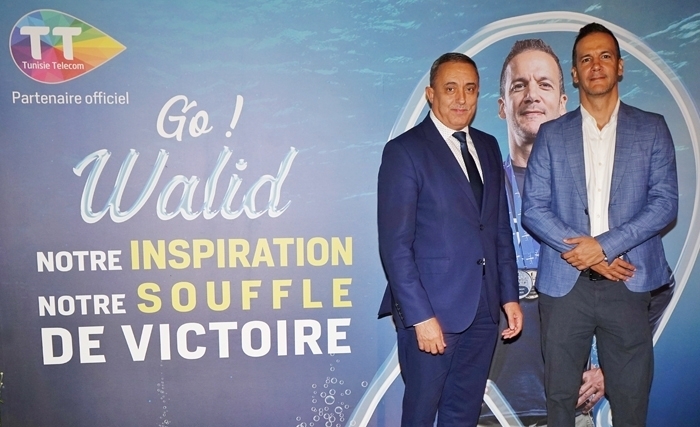 Tunisie Telecom félicite Walid Boudhiaf pour son nouveau record national à -118 mètres Tunisie Telecom félicite Walid Boudhiaf pour son nouveau record national à -118 mètres