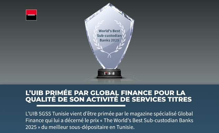 L’UIB primée par Global Finance pour la qualité de son activité de services Titres
