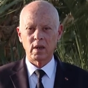 Kais Saïed, candidat à un nouveau mandat, lors de la présidentielle du 6 octobre prochain